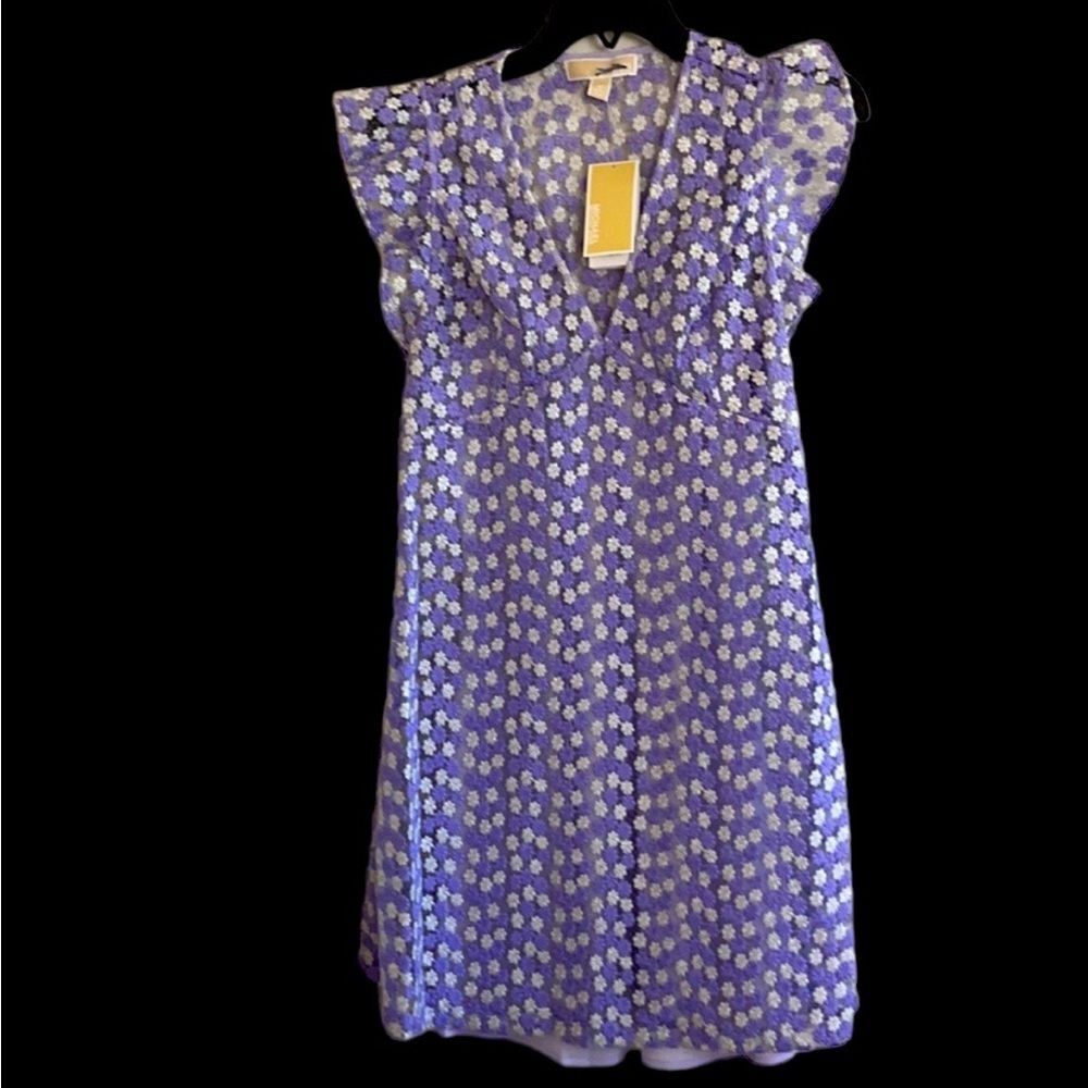 COPY - MK Floral Mauve Dress - Picture 1 of 9